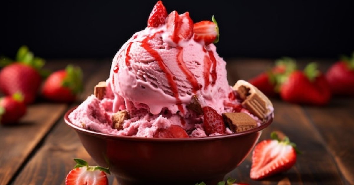 Fresh Strawberry Ice Cream