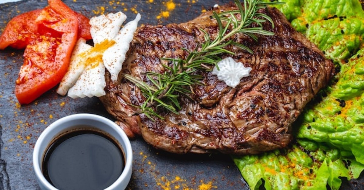 Grilled Steak with Herb Butter