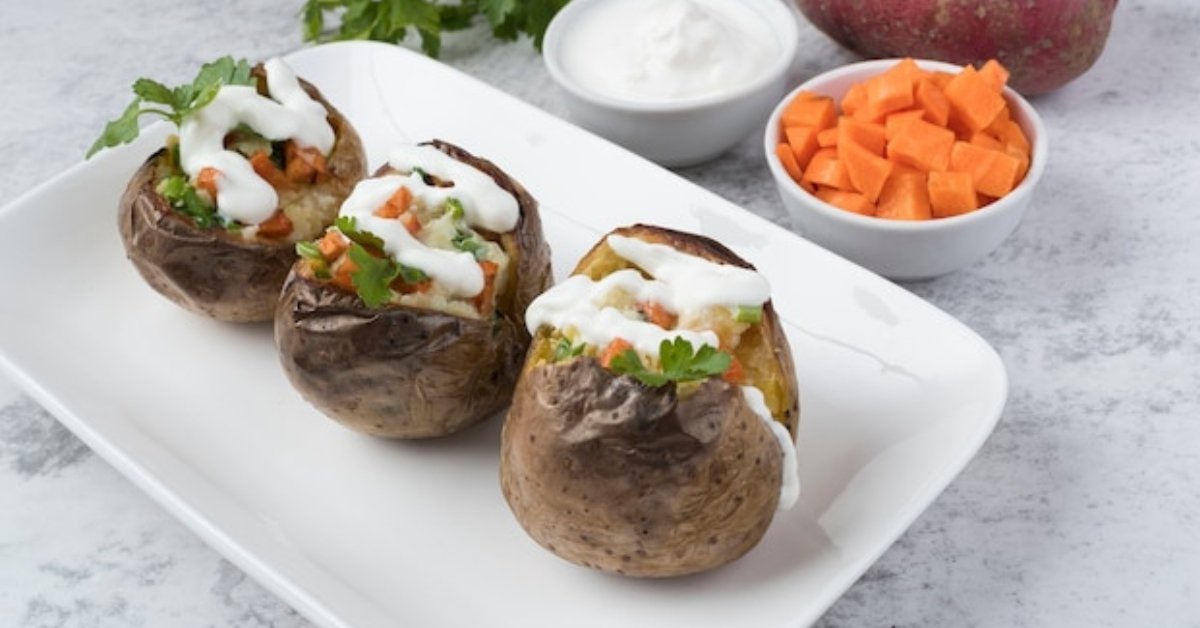 Tuna Mayo Stuffed Jacket Potato
