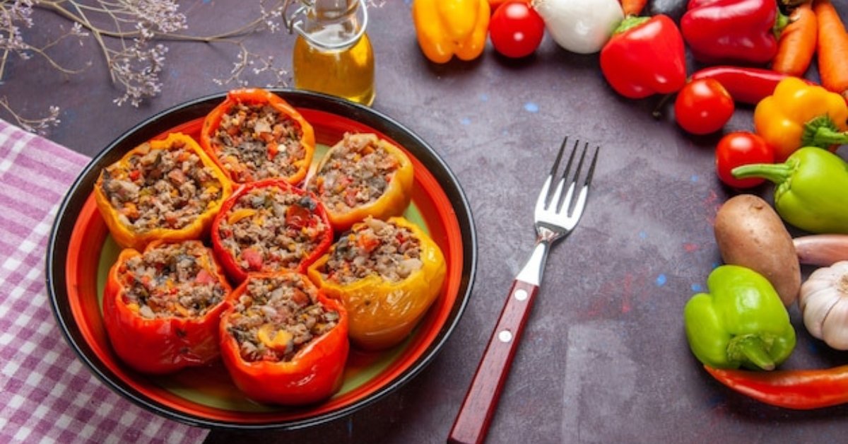 Tuna Stuffed Bell Peppers