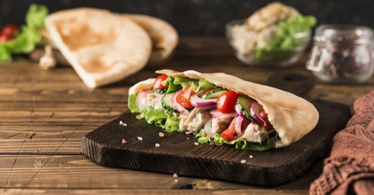 Greek Chicken Pita Sandwich