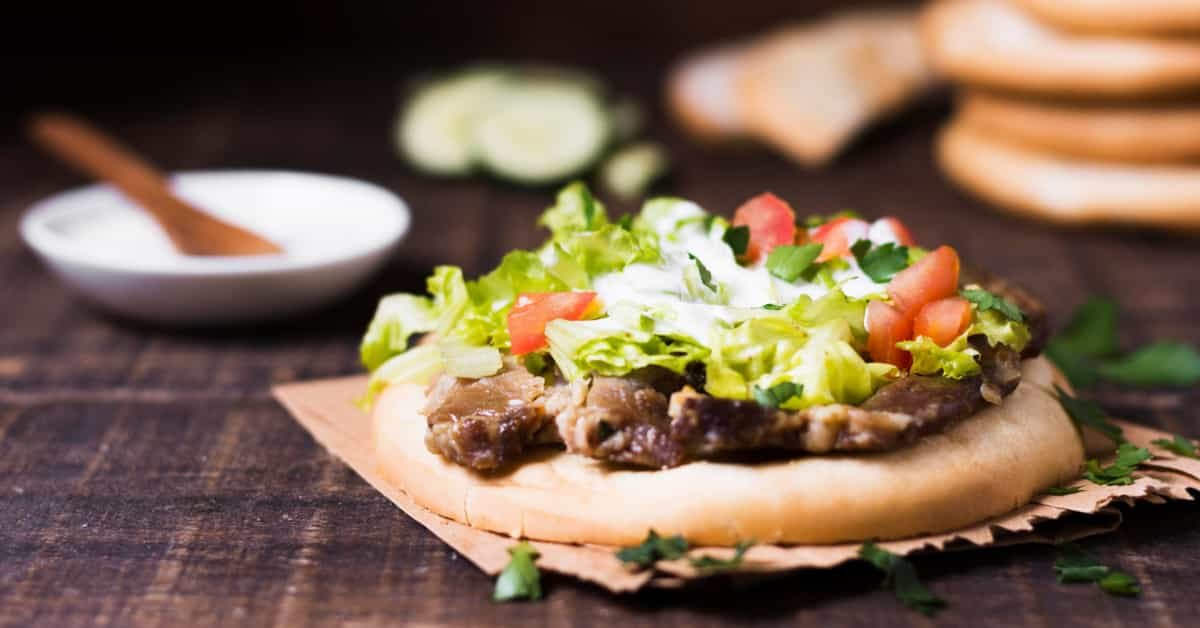 Grilled Veggie & Hummus Pita Sandwich