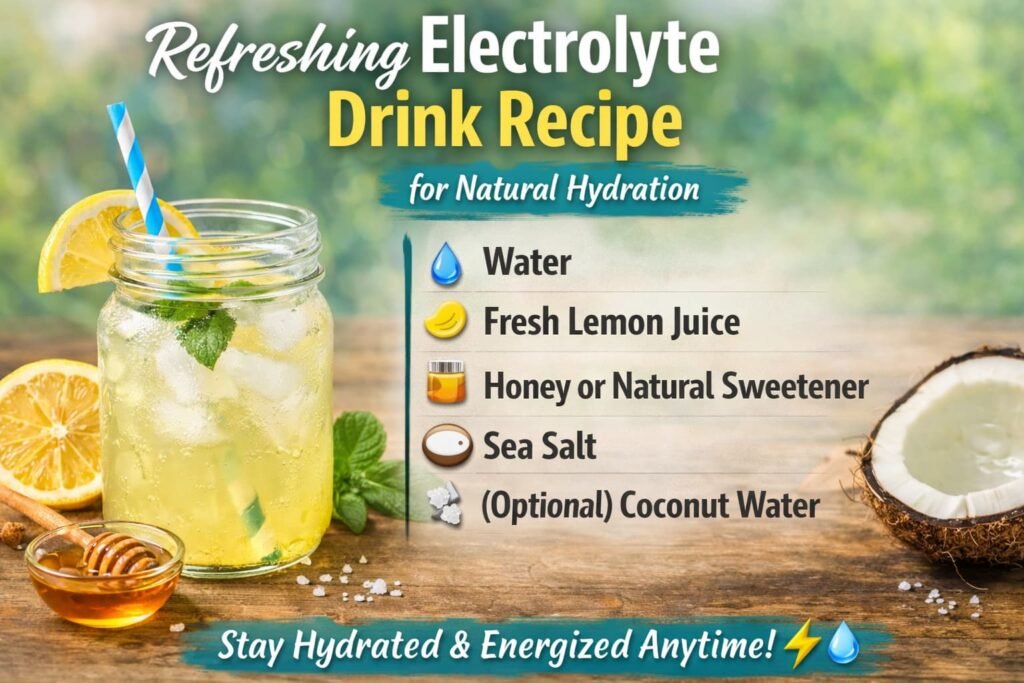 Ingredients Electrolyte Drink Recipe