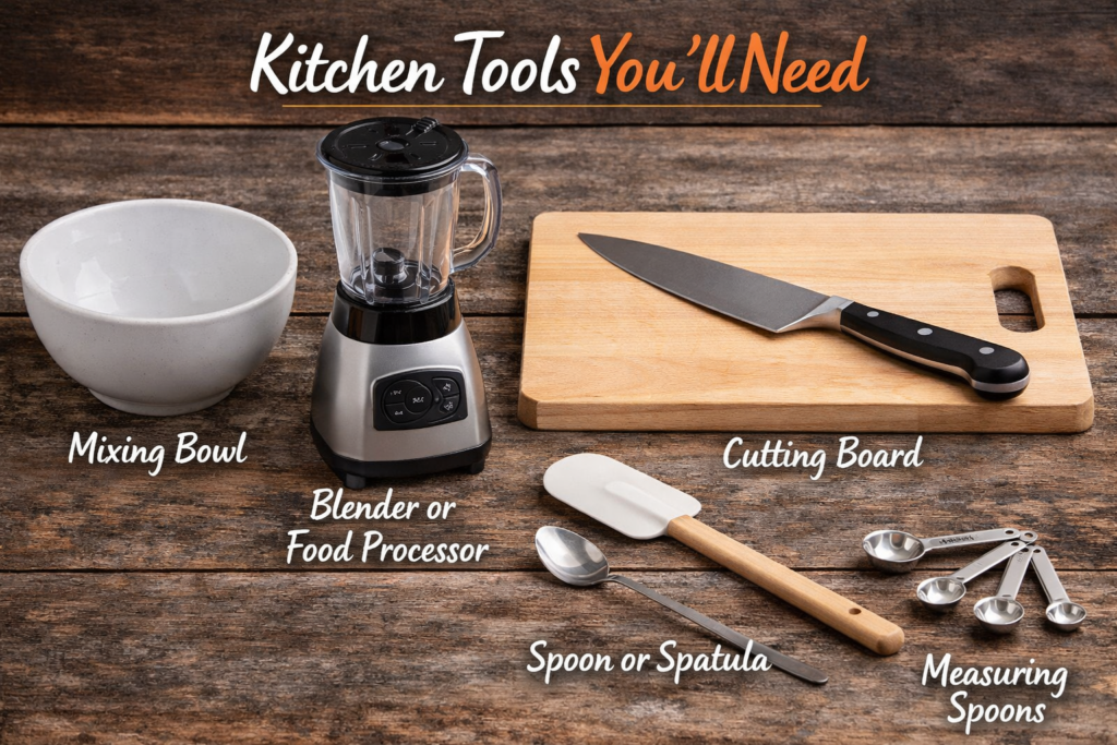 Kitchen Tools of basil aioli