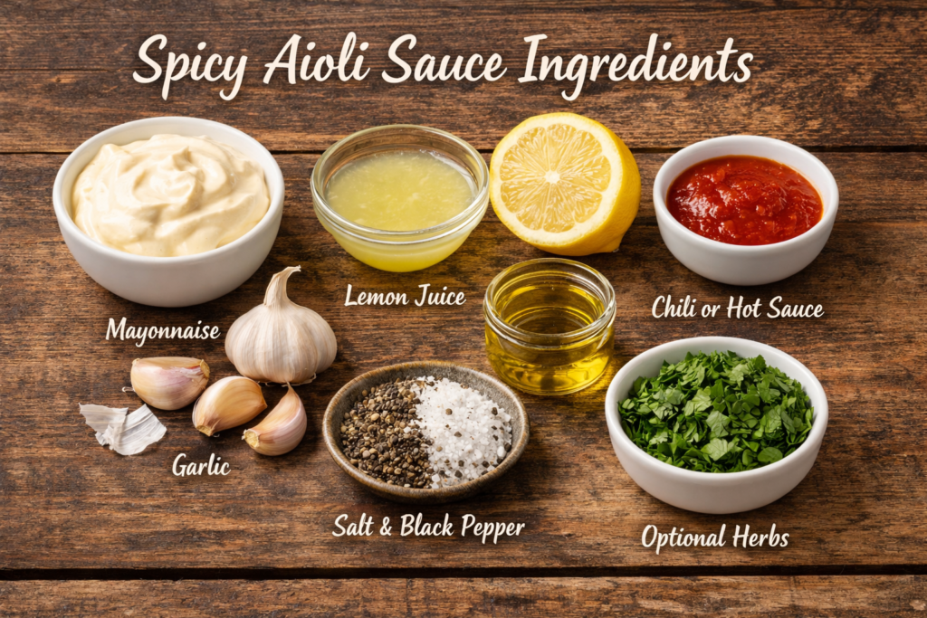Spicy Aioli Sauce Recipe