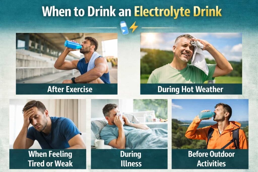 When to Drink an Electrolyte Drink