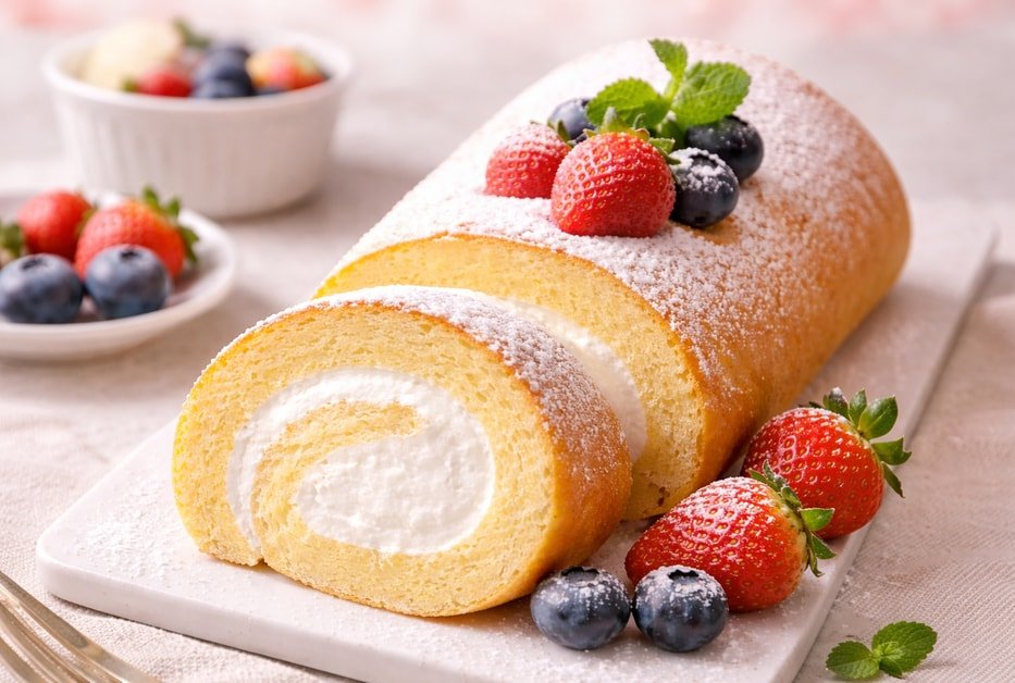 Japanese Cotton Candy Cake Roll Recipe