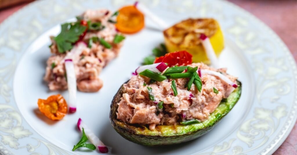 Simple Tuna Stuffed Avocado Recipe