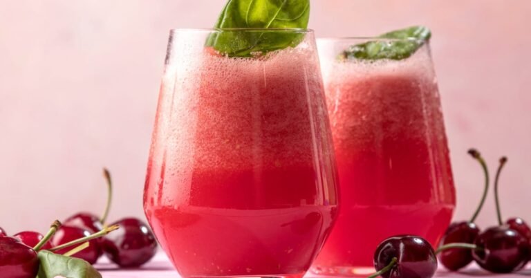 Cherry Lime Fizz – Refreshing Sweet and Tangy Sparkling Drink