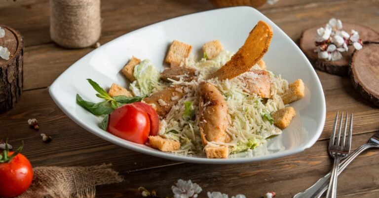 Chicken Caesar Pasta Salad Recipe Easy & Creamy Dish