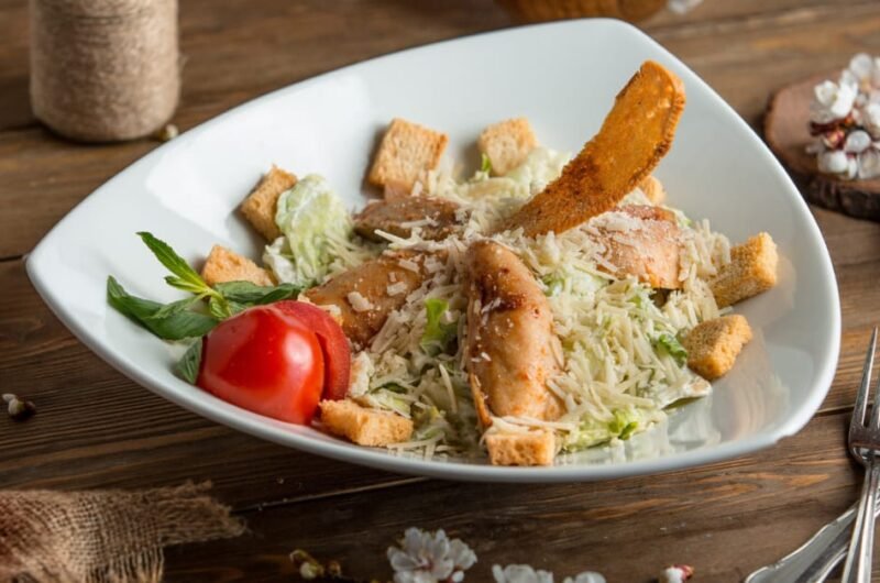 Chicken Caesar Pasta Salad Recipe Easy & Creamy Dish
