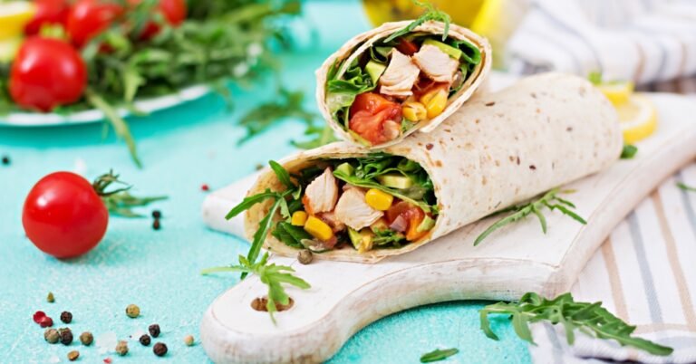 Greek Chicken Pita Wraps
